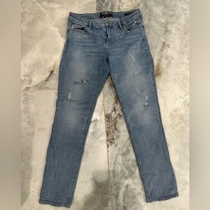 Lucky Brand Blue Skinny Jeans Distressed